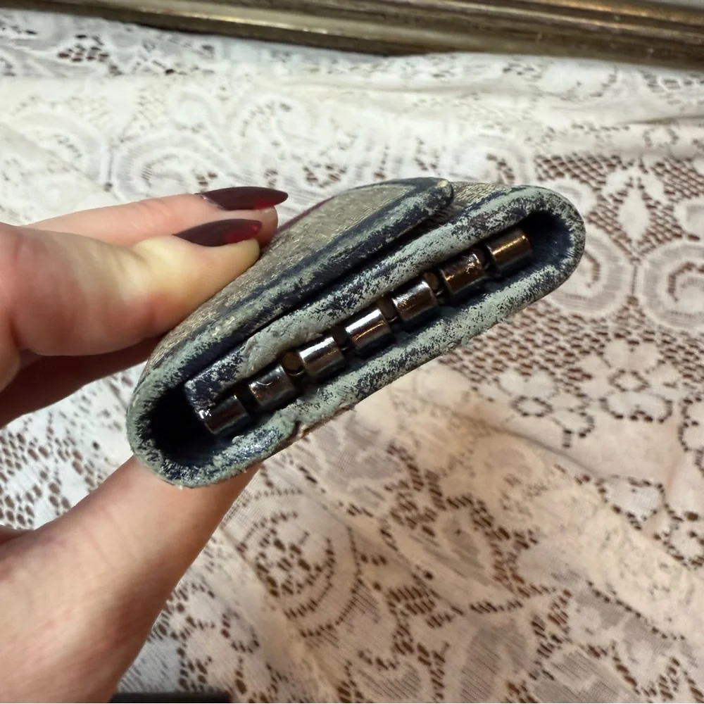 Gucci Navy Blue Sherry Line Key Holder - Picture 4 of 9